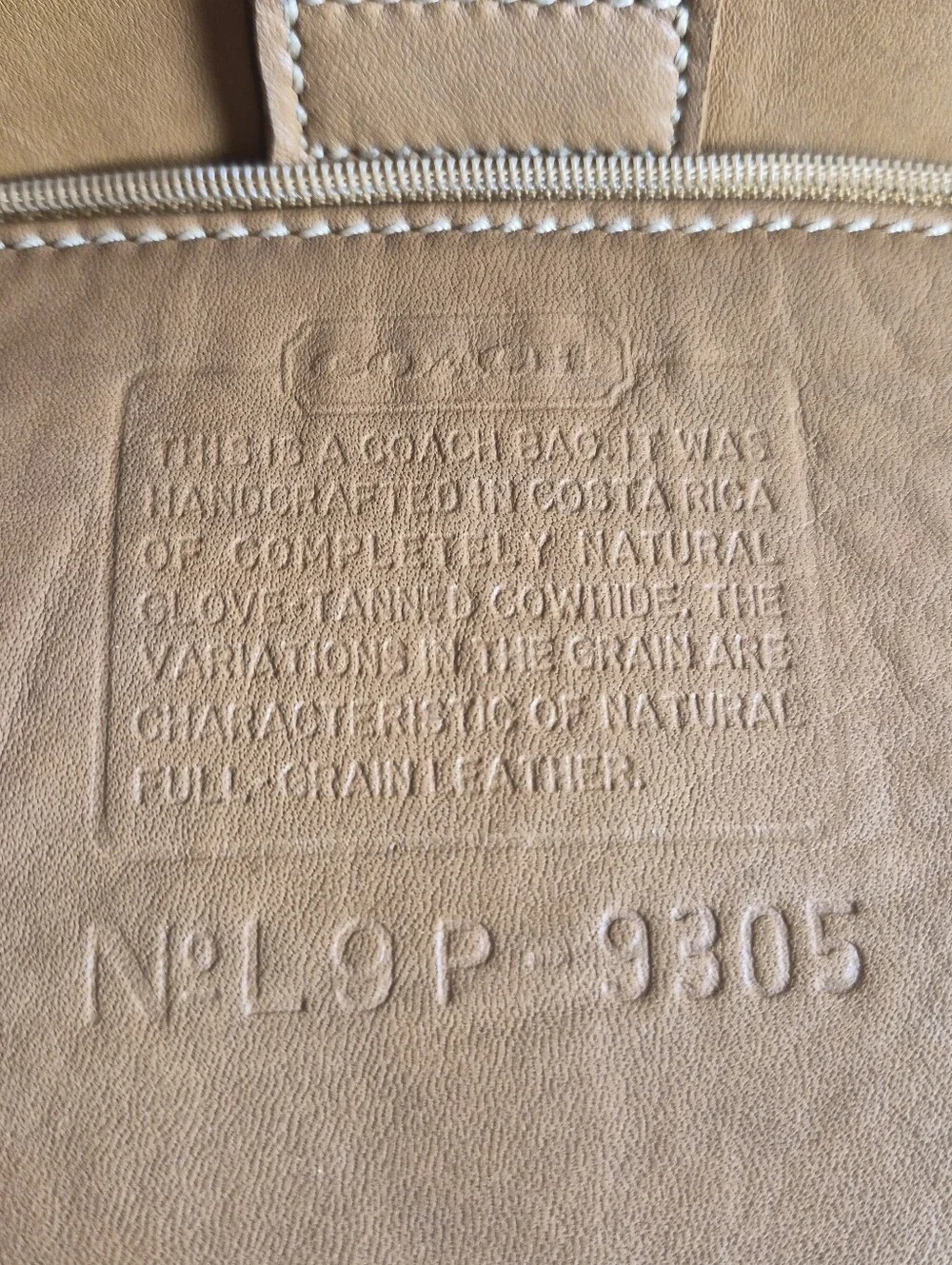 Vintage Coach Bleecker Bucket In Camel #9305 - Picture 3 of 17